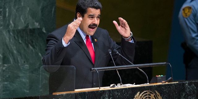 Maduro addresses the 69th session of the United Nations General Assembly on Sept. 24, 2014, at U.N. headquarters.