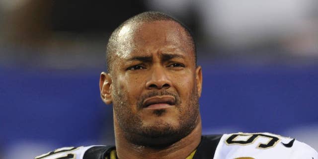 Dec. 9, 2012: New Orleans Saints defensive end Will Smith is shown before an NFL football game against the New York Giants in East Rutherford, N.J.