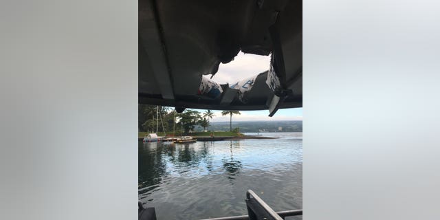 At least 23 people were injured in Hawaii early Monday when a lava explosion from the Kilauea volcano sent debris flying through the roof of their tour boat.