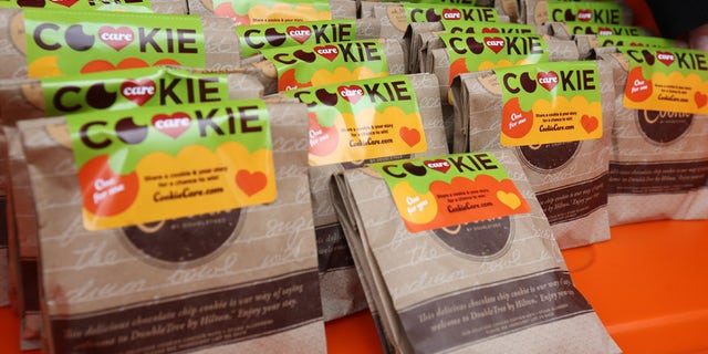 DoubleTree by Hilton Cookie Care Campaign Launch & Giveaway in New York, Thursday, March 20, 2014. (Amy Sussman/AP Images for DoubleTree by Hilton)