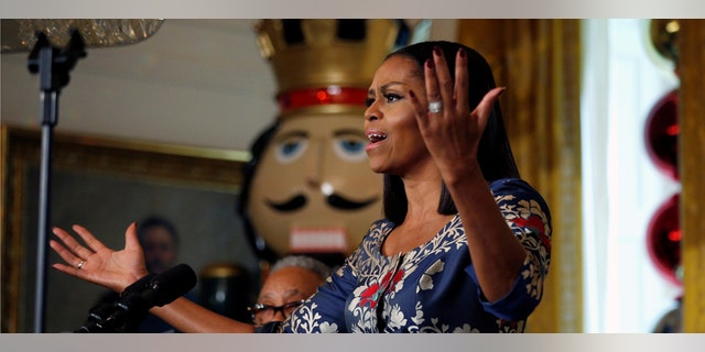 During then-President Barack Obama’s first year in office, 16 people were listed working for Michelle Obama, earning a combined $1.24 million a year.