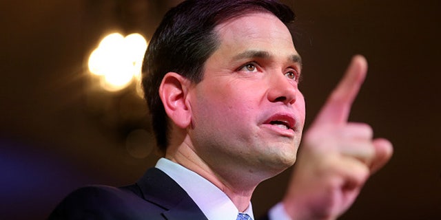 MIAMI, FL - APRIL 13: U.S. Sen. Marco Rubio (R-FL) speaks as he announces his candidacy for the Republican presidential nomination during an event at the Freedom Tower on April 13, 2015 in Miami, Florida. Rubio is one of three Republican candidates to announce their plans on running against the Democratic challenger for the White House.