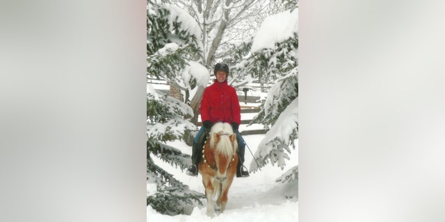 Louise Gorsuch horseback riding.