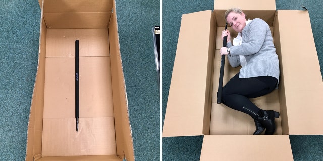 A woman was shocked by the size of box Amazon used for her tiny product.