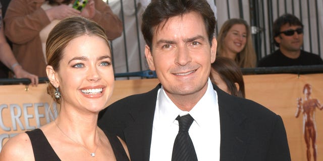 Charlie Sheen and Denise Richards were married from 2002 to 2006. They have two children; Pictured in 2005