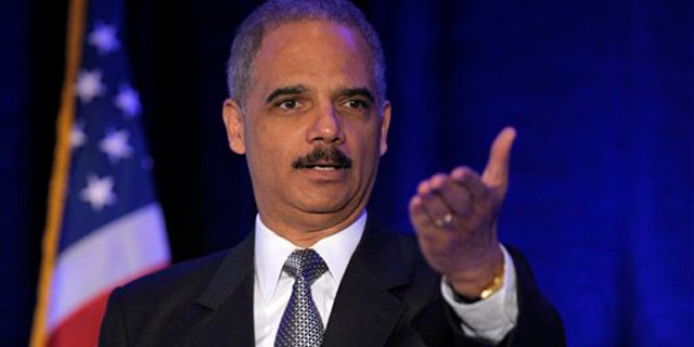 April 2, 2012: Attorney General Eric Holder speaks at a forum in Washington.