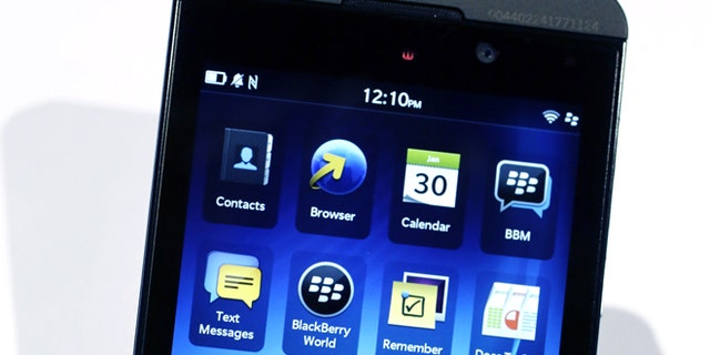 The new touchscreen BlackBerry Z10 smartphone, which the company hoped would mark a turnaround in its battle against the iPhone and Google's Android.
