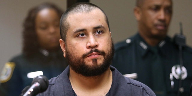 FILE - In this Tuesday, Nov. 19,  2013, file photo, George Zimmerman, acquitted in the high-profile killing of unarmed black teenager Trayvon Martin, listens in court, in Sanford, Fla., during his hearing on charges including aggravated assault stemming from a fight with his girlfriend. Zimmerman is asking a judge to change the terms of his bond so he can have contact with his girlfriend. Zimmerman on Monday, Dec. 9, 2013, filed an affidavit from his girlfriend that says she doesnât want him charged with aggravated assault, battery and criminal mischief. (AP Photo/Orlando Sentinel, Joe Burbank, Pool, File)