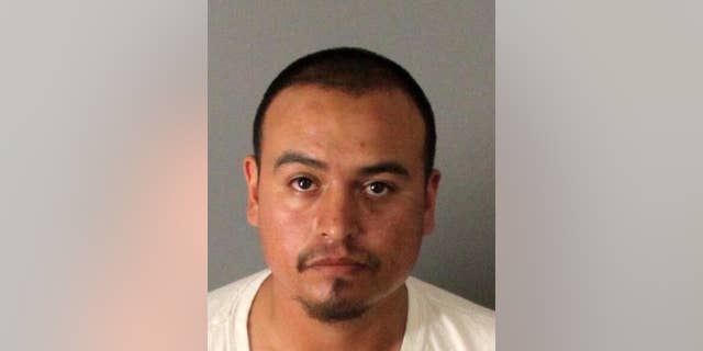 This undated booking photo provided by the Riverside Police Department shows William Sotelo, who is accused of driving the car from which bullets were fired that killed Crystal Theobald in 2006