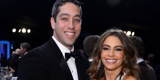 LOS ANGELES, CA - JANUARY 27: Actress Sofia Vergara (R) and Nick Loeb attend the 19th Annual Screen Actors Guild Awards held at The Shrine Auditorium on January 27, 2013 in Los Angeles, California. (Photo by Mark Davis/Getty Images)