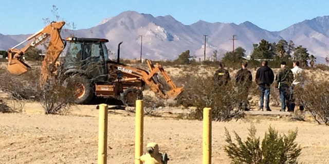 Cops used backhoe to search desert in Ridgecrest for Diana Rojas' body.