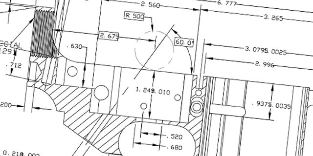 A portion of a downloadable blueprint that a 3D printer can use to build a gun.