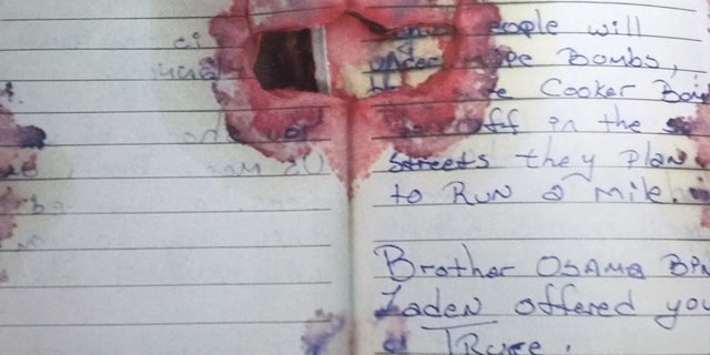 This page mentions bin Laden and a "pressure cooker bomb."