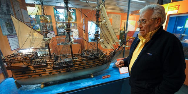 Treasure hunter Ruben Collado.