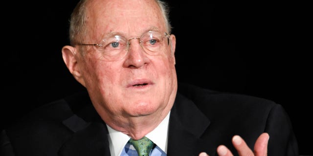 In this July 15, 2015 file photo, former Supreme Court Justice Anthony Kennedy speaks in San Diego. Kennedy announced his retirement from the Supreme Court hours after it issued its final opinions of the 2017-2018 term.