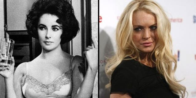 Would Lindsay Lohan (right) make a good Liz Taylor? (AP)