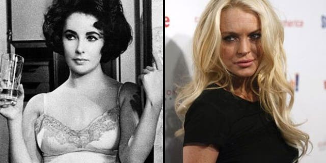 Would Lindsay Lohan (right) make a good Liz Taylor? (AP)