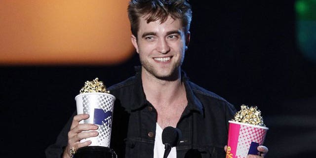 Robert Pattinson, shown here at an MTV Awards ceremony.