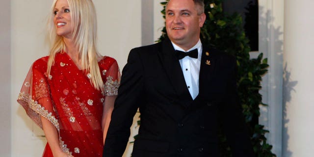 Michaele Salahi, shown here with her ex-husband Tariq.