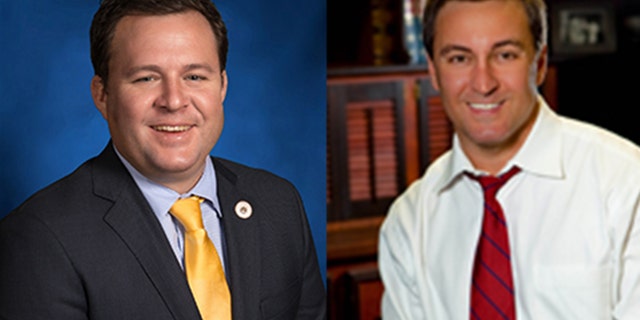 Rep. Stuart Bishop (left) and Sen. Norby Chabert (right) got into a fistfight at a bar Tuesday night over a dispute about a bill.