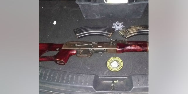 Police also discovered an AK47 in the stolen vehicle.