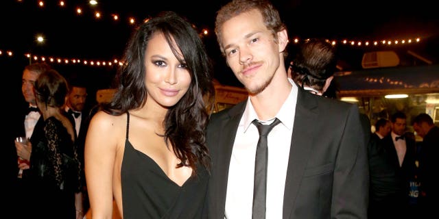 Naya Rivera and Ryan Dorsey at The UNICEF Dia de los Muertos Black & White Masquerade Ball