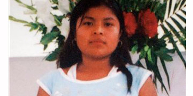 Maria Isavel Vasquez Jimenez, a farmworker who died in 2008 after working for nine hours in a California vineyard without shade or water in near-100-degree temperature. Her family pleaded with Brown to pass a bill that would help farmworkers. "We don't want another family to suffer like ours," said Maria's uncle, Doroteo Jimenez.
