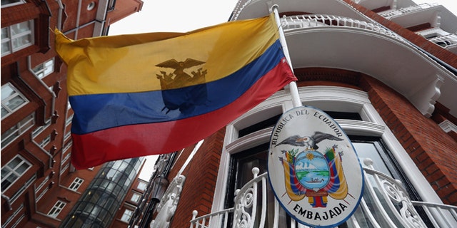 LONDON, ENGLAND - JUNE 22: A general view of the exterior of the Ecuadorian embassy where Julian Assange is currently residing on June 22, 2012 in London, England. Julian Assange, the founder of the WikiLeaks whistle-blowing website, has sought refuge in Ecuador's London embassy to prevent him from being extradited to Sweden on allegations of rape and assault. (Photo by Oli Scarff/Getty Images)