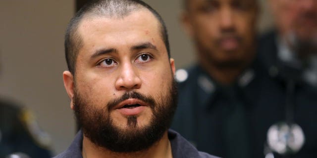SANFORD, FL - NOVEMBER 19: George Zimmerman the acquitted shooter in the death of Trayvon Martin, answers questions from a Seminole circuit judge during a first-appearance hearing on charges including aggravated assault stemming from a fight with his girlfriend November 19, 2013 in Sanford, Florida. Zimmerman, 30, was arrested after police responded to a domestic disturbance call at a house. He was acquitted in July of all charges in the shooting death of unarmed, black teenager, Trayvon Martin. (Photo by Joe Burbank-Pool/Getty Images)