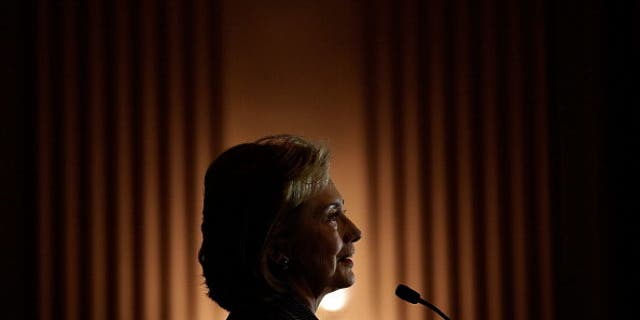 Former Secretary of State Hillary Clinton delivers remarks after being presented the 2013 Tom Lantos Human Rights Prize Dec. 6, 2013 in Washington, D.C. (Photo by Win McNamee/Getty Images)