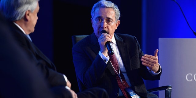 Former President of Colombia, Alvaro Uribe Velez.
