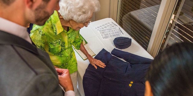 Leaving Delta to serve in the Air Force in 1943, she was soon promoted to First Lieutenant and went on to marry U.S. Army Capt. Wallace Harmon a few years later.