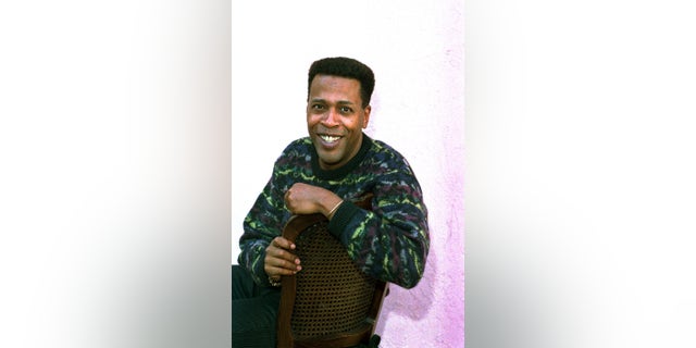 Jan. 30, 1989. Meshach Taylor poses during an interview in Los Angeles, Calif. Taylor's agent says the actor, who appeared in the hit sitcoms "Designing Women" and "Dave's World" died of cancer on Saturday, June 28, 2014, at his home in Los Angeles. He was 67.