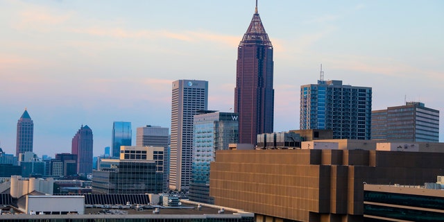 The skyline of downtown Atlanta, Georgia.