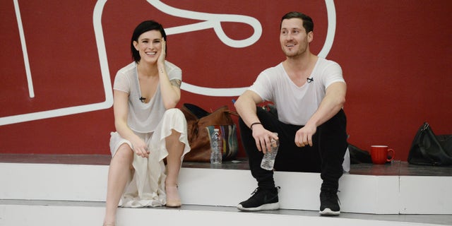 DANCING WITH THE STARS - Rehearsals - The 10th anniversary celebrity cast of "Dancing with the Stars" is strapping on their ballroom shoes and getting ready for their first dance on MONDAY, MARCH 16 (8:00-10:01 p.m., ET) on the ABC Television Network. (ABC/Aaron Poole)RUMER WILLIS, VAL CHMERKOVSKIY