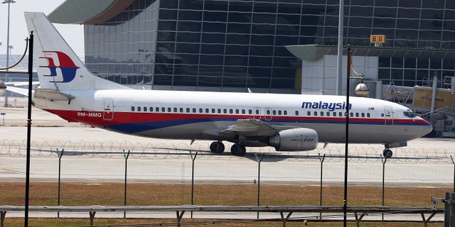 A Malaysia Airline jet parked on the tarmac at the Kuala Lumpur International Airport on March 8, 2014.