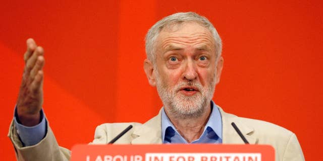 April 14, 2016: Jeremy Corbyn, leader of Britain's Labour Party, delivers a speech outlining Labour's position on the European referendum in London.