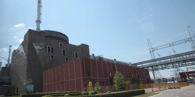 A power-generating unit at the Zaporozhiya nuclear power plant in the city of Enerhodar, in southern Ukraine, June 12, 2008. Ukrainian Energy Minister Volodymyr Demchishin said Wednesday that a technical fault at the plant earlier this week has caused a drop in output, but that the incident poses no danger. (AP Photo/Olexander Prokopenko)