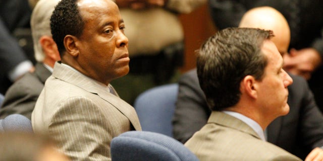 Nov. 7, 2011: Dr. Conrad Murray listens as the jury returns with a guilty verdict in his involuntary manslaughter trial in a Los Angeles courtroom .