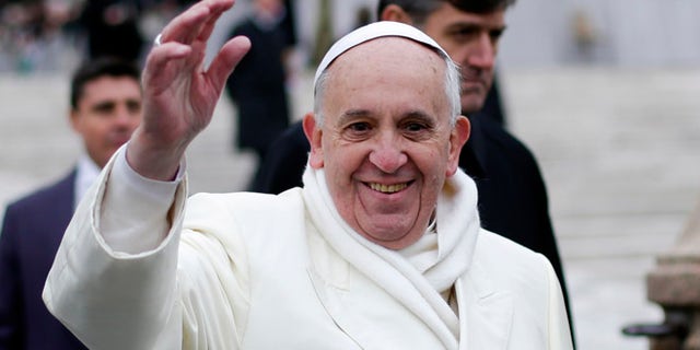 Pope Francis at St. Peter's Square at the Vatican Nov. 27, 2013.