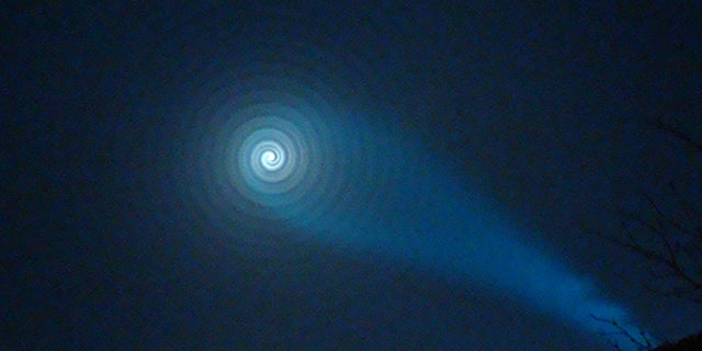 Dec. 9: A strange light phenomenon is seen in the night sky above Skjervoy in northern Norway.