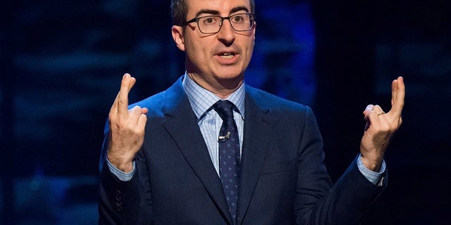 FILE - In this Feb. 28, 2015, file photo, John Oliver speaks in New York. Coal company Murray Energy is suing HBO and its Sunday-night host, John Oliver, for what it says was a âfalse and malicious broadcast.â Oliverâs 24-minute âLast Week Tonightâ coal segment on Sunday, June 18, 2017, criticized the Trumpâs administration effort to revive the industry and ribbed Murray Energyâs CEO. (Photo by Charles Sykes/Invision/AP, File)