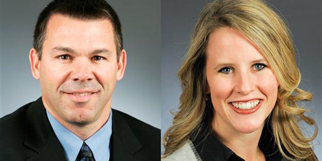 This combination of photos provided by the Minnesota House of Representatives shows Rep. Tim Kelly, R-Red Wing, left, and Rep. Tara Mack, R-Apple Valley.