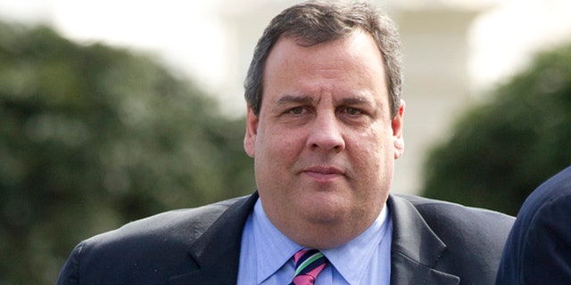 File- This Feb. 27, 2012 file photo shows New Jersey Governor Chris Christie leaving the White House in Washington.  Former Vice President Joe Biden has taken a jab at Christie over the regions mass transit woes. Biden told an urban planning conference in New York on Friday, April 21, 2017, that Christies infinite wisdom in killing a rail tunnel project in 2010 means commuters are still in purgatory. (AP Photo/Carolyn Kaster, File)