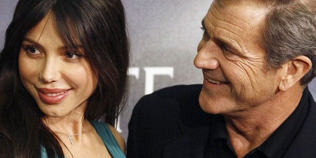Oksana Grigorieva and Mel Gibson in happier times in 2009.
