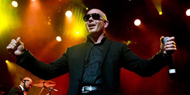 July 9, 2012: Cuban-American rapper Pitbull performs on the Stravinski Hall stage during the 46th Montreux Jazz Festival in Montreux.