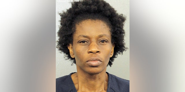 This photo made available by the Broward County Jail shows Sophia Hines, who was booked Thursday, June 9, 2016. Hines, from Philadelphia, is accused of killing her 7-month-old son and 3-year-old daughter during a visit to South Florida. She is charged with two counts of premeditated murder. (Broward County Jail via AP)