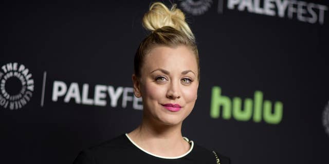 FILE - In this March 16, 2016, file photo, Kaley Cuoco attends the 33rd Annual Paleyfest: "The Big Bang Theory" held at the Dolby Theatre in Los Angeles. Cuoco has apologized for posting a photo on July 4, 2016, of her dogs sitting on an American flag. (Photo by Richard Shotwell/Invision/AP, File)