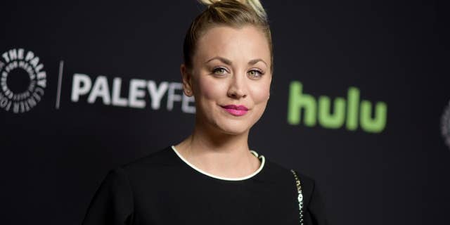 FILE - In this March 16, 2016, file photo, Kaley Cuoco attends the 33rd Annual Paleyfest: "The Big Bang Theory" held at the Dolby Theatre in Los Angeles. Cuoco has apologized for posting a photo on July 4, 2016, of her dogs sitting on an American flag. (Photo by Richard Shotwell/Invision/AP, File)