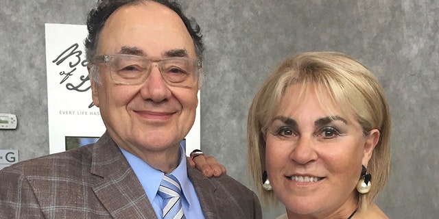 In this Oct. 15, 2017 photo provided by United Jewish Appeal via Canadian Press, Barry and Honey Sherman pose for a photo in Toronto, Canada.